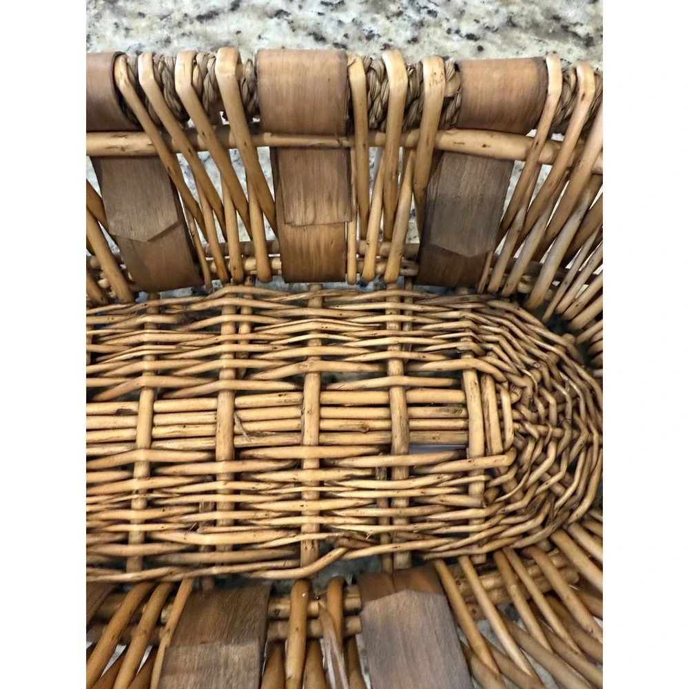 Bamboo Woven Rattan Trays Wicker‎ Tiki Bar Rails 17